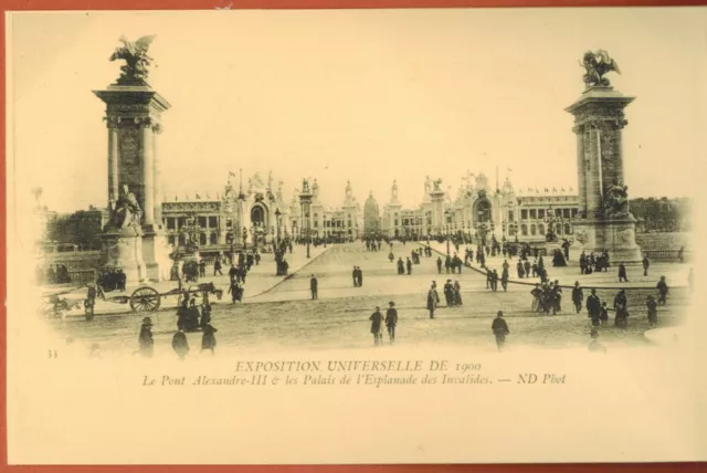 Reédition de carte postale ancienne- Expo Universelle-Paris-Pont Alexandre-M.03
