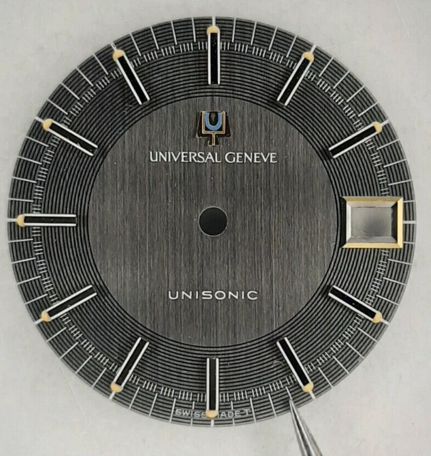 Montre Vintage Universal Genève Unisonic Date - New Old Stock, Tritium Original, 1960-1975