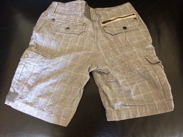 Bermuda Short Garcon 10 Ans Rivaldi 100% Coton Gris