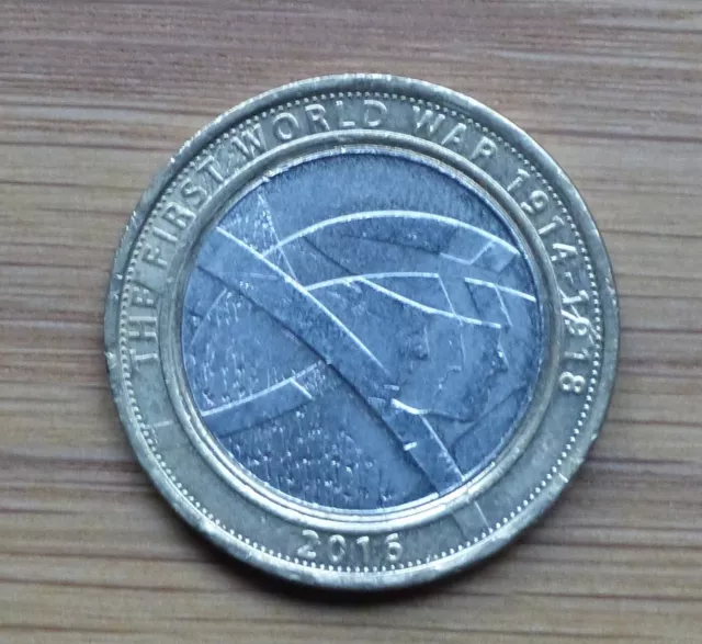 UK £2 Coin - First World War - Army Shoulder To Shoulder PALS 2016 - Circulated