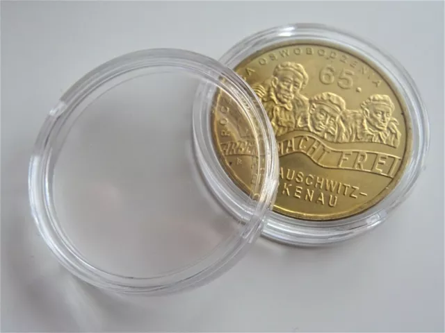 10 x  27 mm Rimless  - [ 2  zloty ] Coin Capsules   Holders  High quality