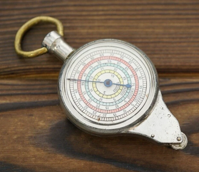 VINTAGE GERMAN POCKET Map Measure Tool Opisometer Curvimeter Instrument