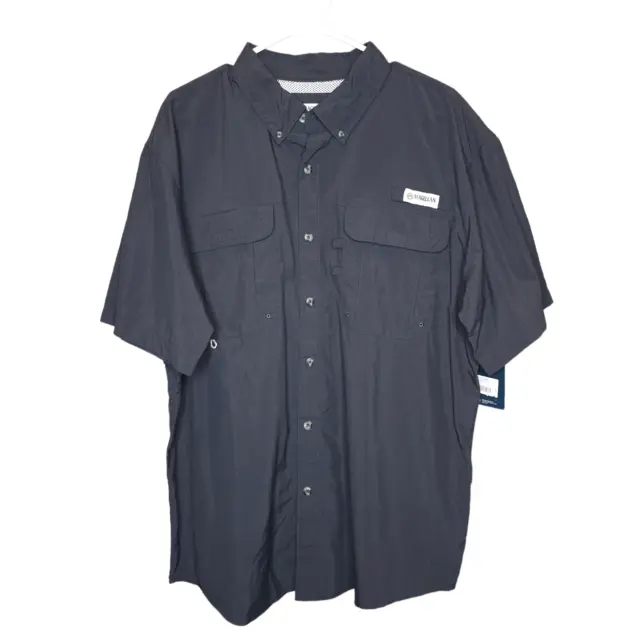 MAGELLAN OUTDOORS FISH Gear Short Sleeve Laguna Madre Black Shirt Mens  Large NWT $22.90 - PicClick