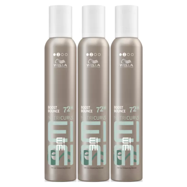 WELLA EIMI NUTRICURLS BOOST BOUNCE Curl Enhancing Mousse Lockenschaum 3x 300 ml