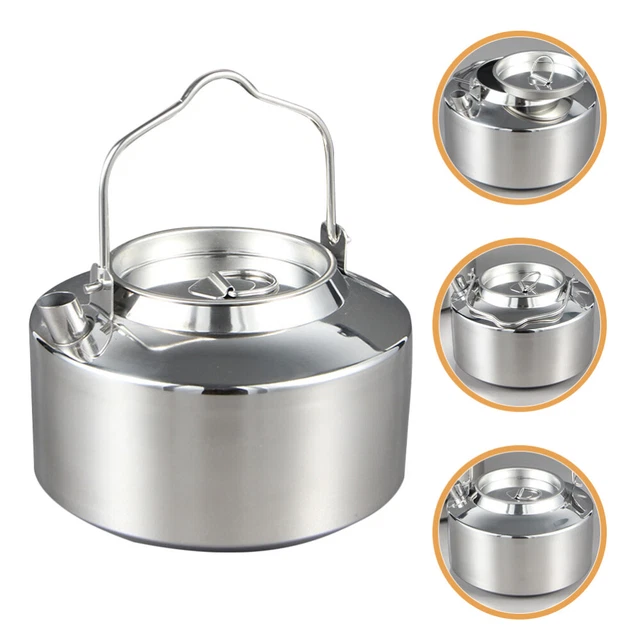 Handle Tea Pot Stainless Steel Kettle Camping Tea Kettle Outdoor