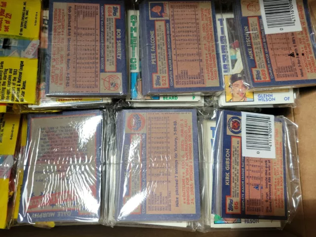 1984 TOPPS BASEBALL UNOPENED RACK PACK 55 CARDS - Mattingly Strawberry Rookie ?? 2