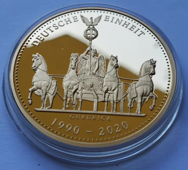 Berlin Quadriga - Medaille - 24 Karat Gold / Vergoldet - Sehr Selten