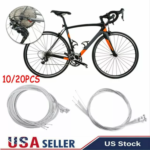 10/20pcs Bicycle Shift Shifter Derailleur Gear Stainless Steel Inner Cable Wire