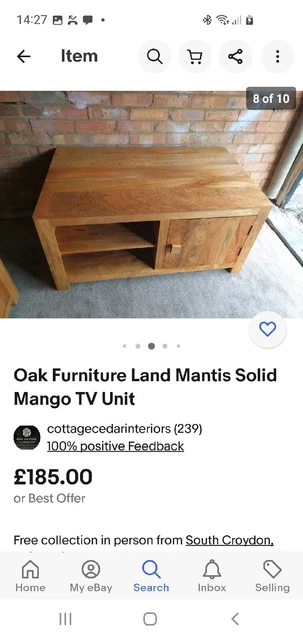 Oak furniture land cheap mango tv unit