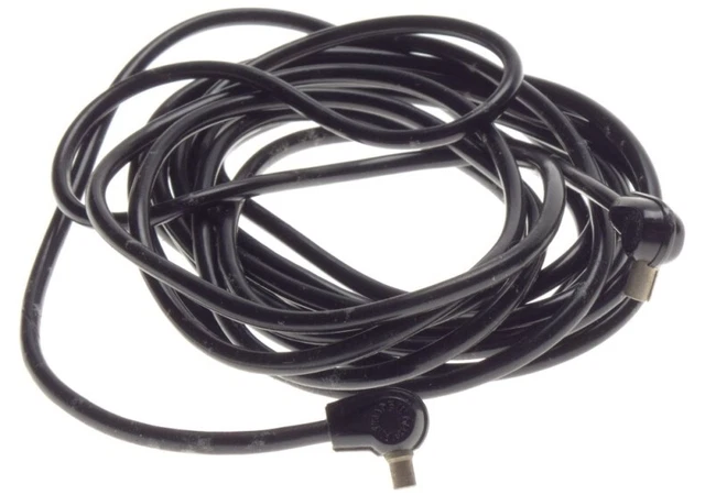 largo negro cámara de extensión flash cable de extensión ligero usado condición