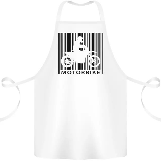 Grembiule moto codice a barre biker cotone 100% biologico