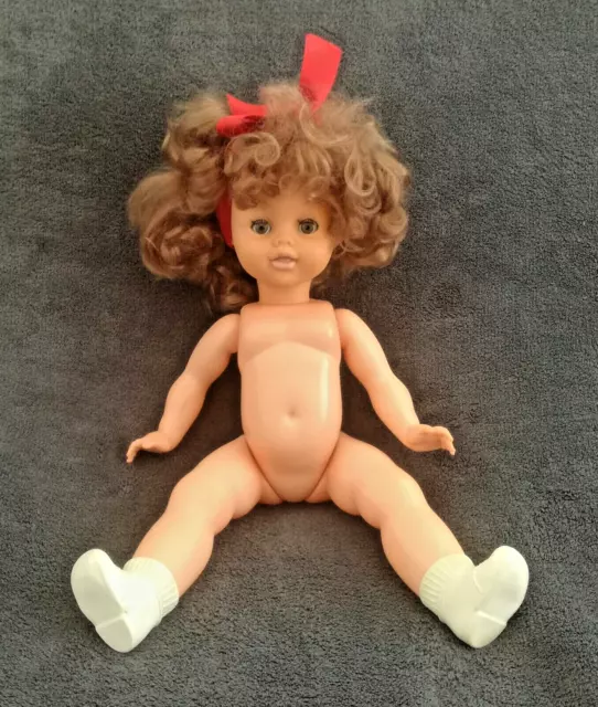 ANCIENNE POUPEE BELLA cheveux bouclés 40 cm années 70 No Clodrey Gégé Raynal