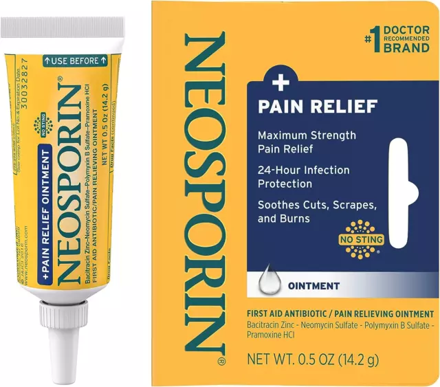 Neosporin + Pain Relief Ointment,0.50 Oz