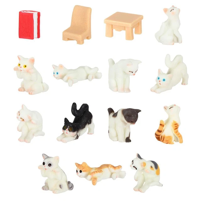 Decoraciones Adorables Dibujos Animales Artesanía Gato Micro Paisaje Simulación Paisaje