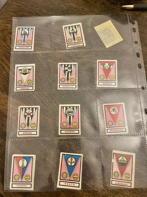 Panini calciatori 1967/68 rari Scudetto Alessandria Udinese Pistoiese ecc a menu