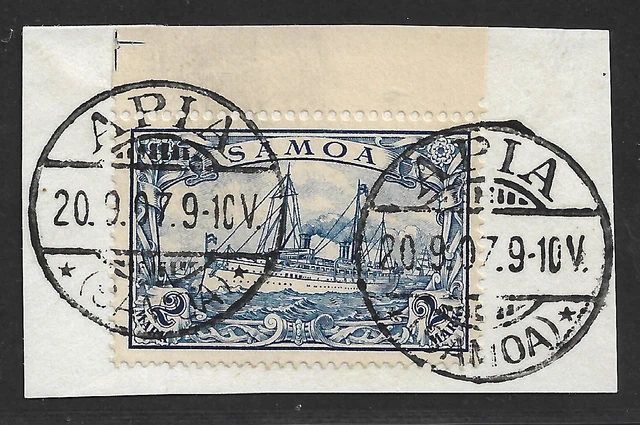 Samoa Minr. 17 OR ° Apia 20.9.07 Luxus Briefstück gepr. BPP Mi.: 120 €