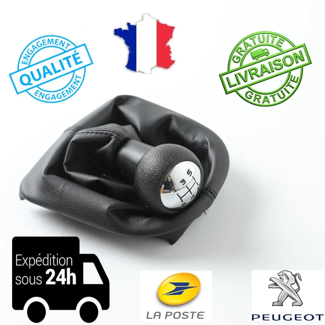 POMMEAU LEVIER DE VITESSE POUR CITROEN C1 C3 C4 / PEUGEOT 106 107 205 206 207 306 307 308 309 405 406 407 508 605 607 806 807 6949920104396