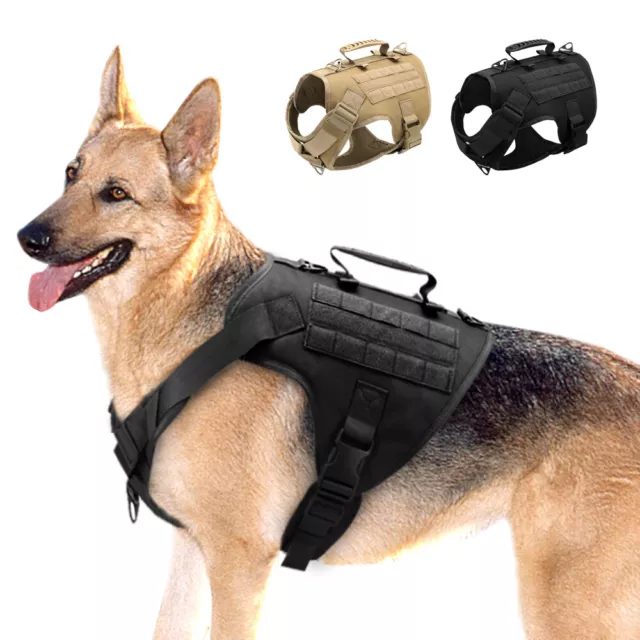 Pettorina Tattica Militare per cani Taglia Grande Addestramento Imbragature