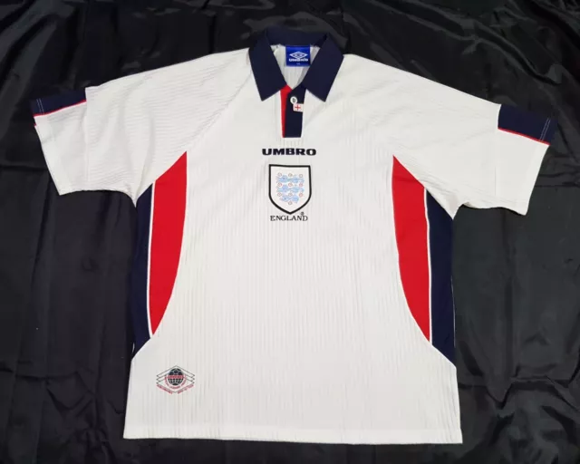 Umbro England National Football Team 1997 Mens Size Xxl 2Xl Shirt Home Jersey