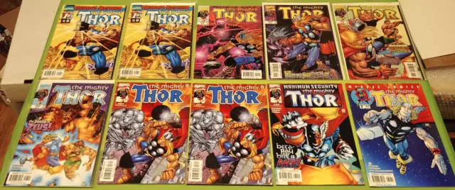 The Mighty Thor Vol 2 Comic Lot (10) 1 x2, 2, 5-7, 27 x2, 30, 39 Marvel 1998