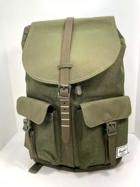 Herschel Supply Co Dawson Backpack Olive Night Crosshatch Classic 20.5L Drawcord