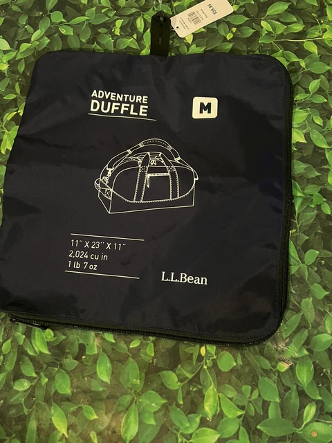 LL BEAN ADVENTURE DUFFLE  BAG SMALL PACK 11x23 ACCSESSORIE NWT NAVY