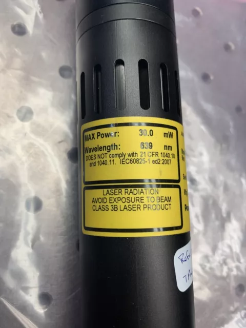 Power Technology Inc 30mW 639nm TEC Stabilized Diode Laser System Model 1Q1C30