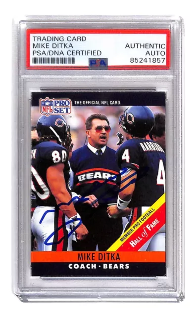 Mike Ditka autographed 1990 Pro Set  Card PSA/DNA Chicago Bears