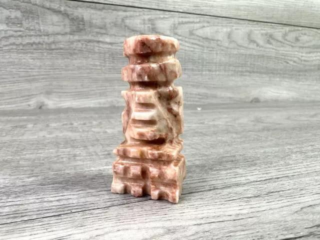 Rose Pink Marble / Onyx Stone Replacement Bishop Chess Piece