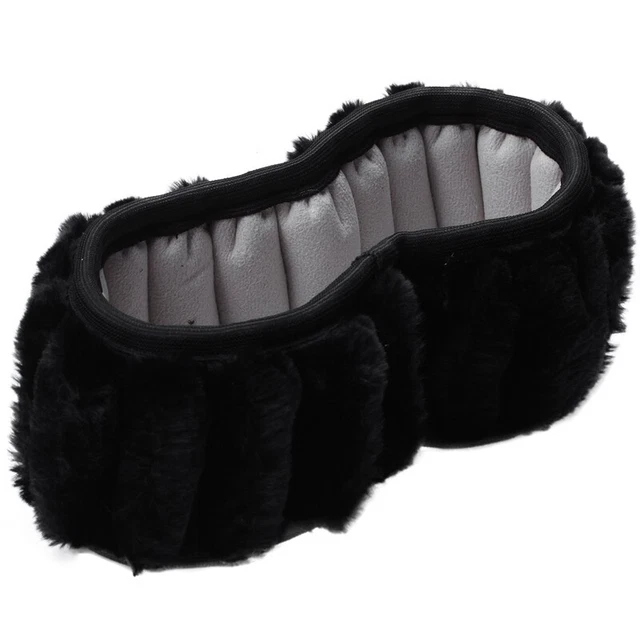 Volante peluche auto sterzo ruota rivestimenti pelliccia sintetica inverno freno a mano e Get G9R8