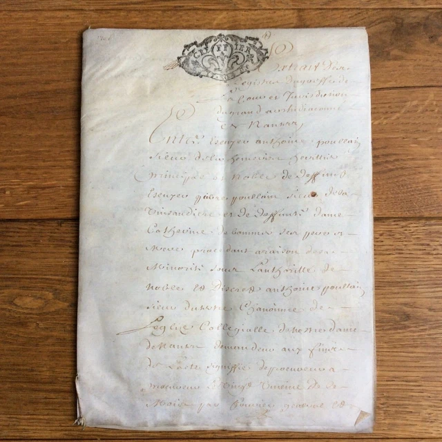 Acte notarié ancien – Paroisse de Saint-Laurent – XVIIe-XVIIIe siècle – - Collection