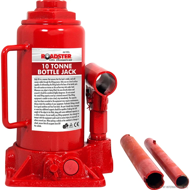 10 TON HEAVY Duty Bottle Jack Hydraulic Lifting Ram Floor Car Van Truck