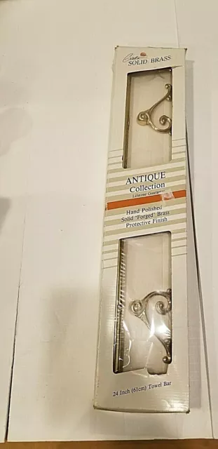 Gatco Hatton Polished Brass 24-in Towel Bar New!