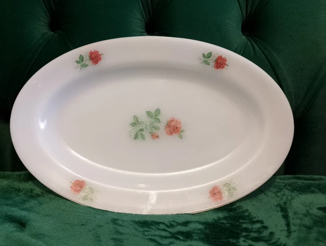 Plat Ovale Arcopal Vintage - Pot Au Feu - Verre Opale Multicouleur 36cm (Occasion)