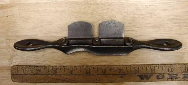 Antique Stanley No. 60 Dual Blade Spoke Shave,10-1.8",DAMAGED! L@@K! READ!