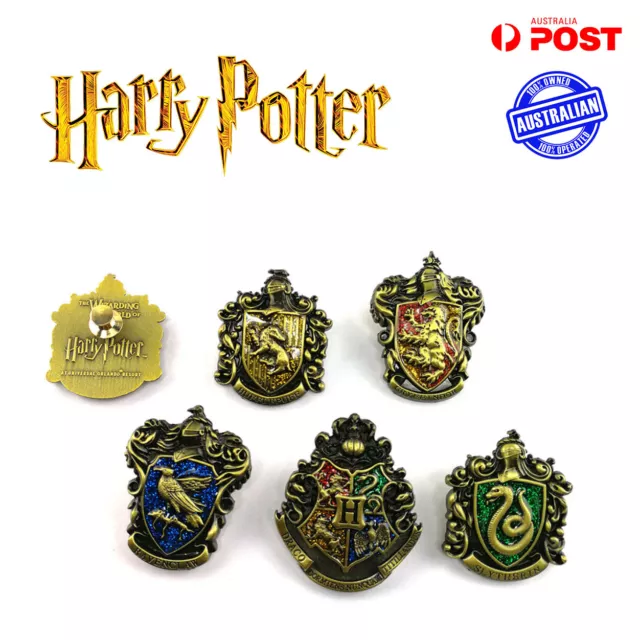 Harry Potter House Pins Gryffindor Hufflepuff Ravenclaw Slytherin Badge Brooch