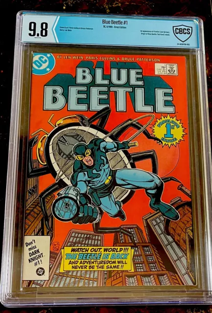 BLUE BEETLE #1 (1986) CBCS 9.8 WHITE 1st Appearance of Firefist,  DC Not Cgc