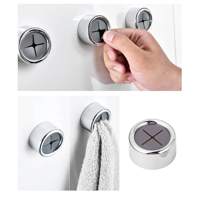 3 Pcs Towel Cloth Holder Wall Mount Sucker Hanger Individual Dish Towels Coat