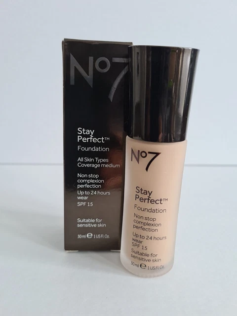 Botas No7 Stay Perfect Base BEIGE CÁLIDO 30 ml Nuevas Sin Usar En Caja GRATIS FASTP&P