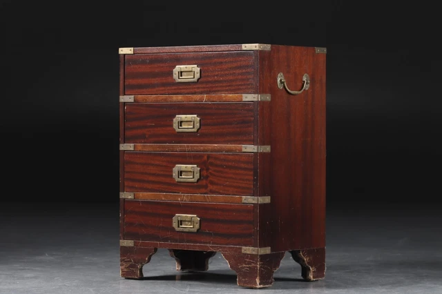 Alte Marine/Militärkommode, Mahagoni, GB um 1920, Original, Rarität,