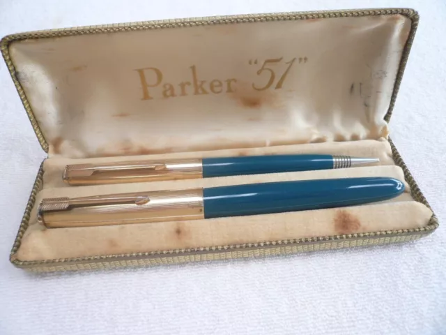 PARKER 51 FOUNTAIN PEN and PENCIL Set