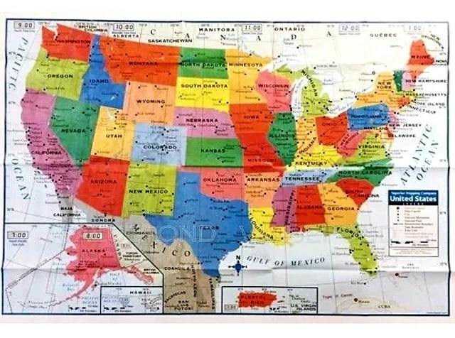 UNITED STATES USA WALL MAP STATE - UNITED STATES USA WALL MAP STATE CAPITALS NATIONAL.webp