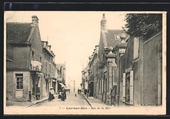 Carte Postale Ancienne LANGRUNE-sur-MER - Rue De St-AUBIN