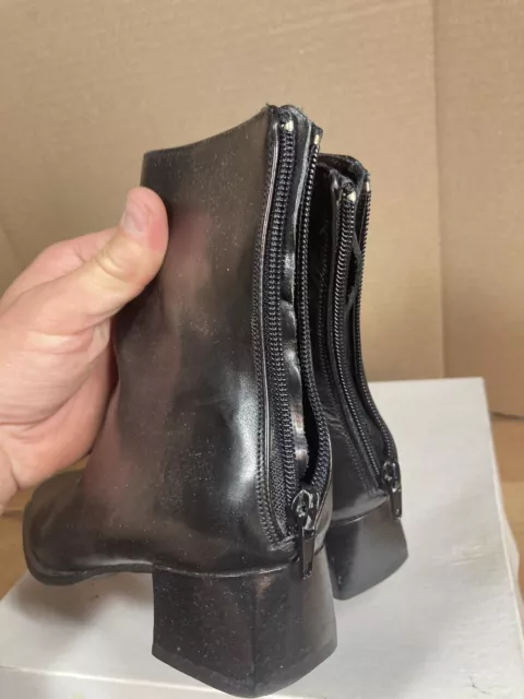 Sesto Meucci Women’s US Size 5 Vereis Black Leather Short Boot Italy 3