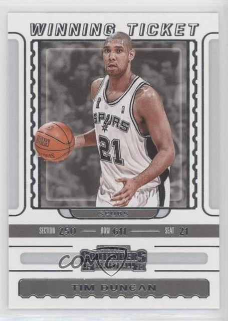 2019-20 Panini Contenders Winning Ticket Tim Duncan #23 HOF