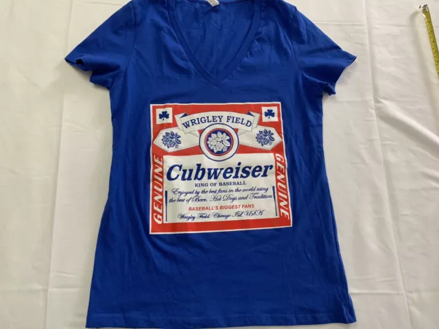 New Chicago Cubs Wrigley Field Cubweiser T-shirt Budweiser Beer ( Sm - 3Xlg  )