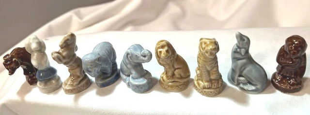 Wade Whimsie Poodle Elephant Pony Sea Lion Bear and more Circus Set 9 Figurines