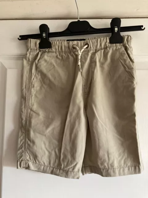 Boys Stone Coloured Shorts  - NEXT - Age 7 Years - VGC