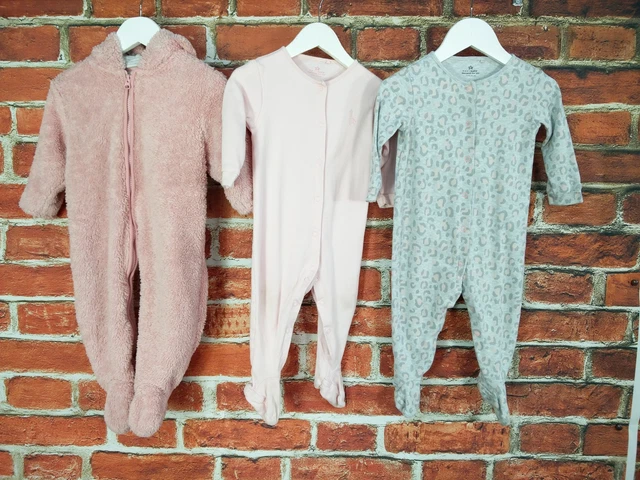 Pacchetto Bambine Età 9-12 Mesi 100% Next Babygrow Tuta Tutto In Uno 80Cm