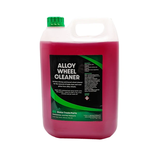 ALLOY WHEEL CLEANER Acid Based Extra Strong Steel Wheels Trims 5L x 2